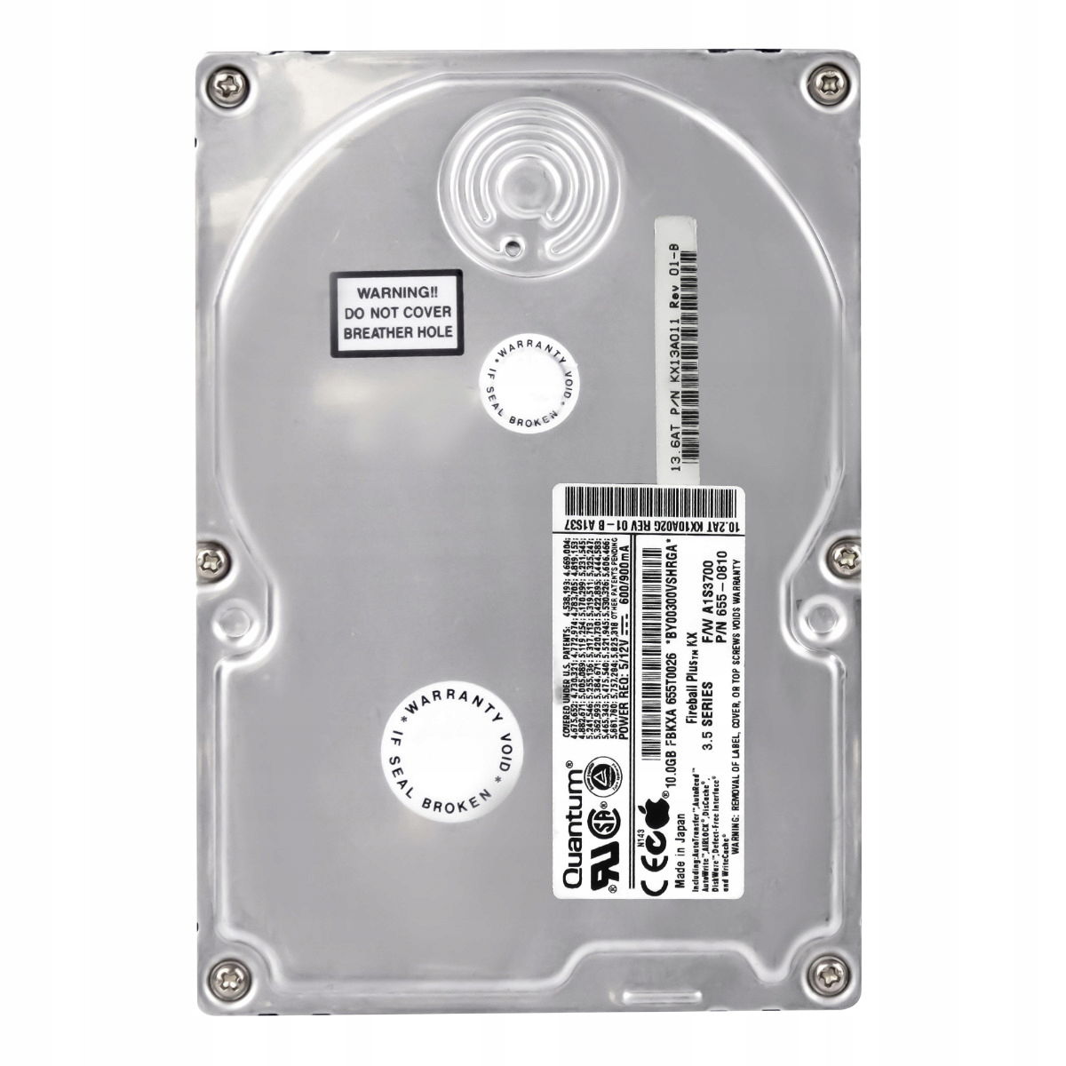 Quantum Fireball Plus Kx 13,6 Gb 7,2K Ata 3,5'' KX13A011