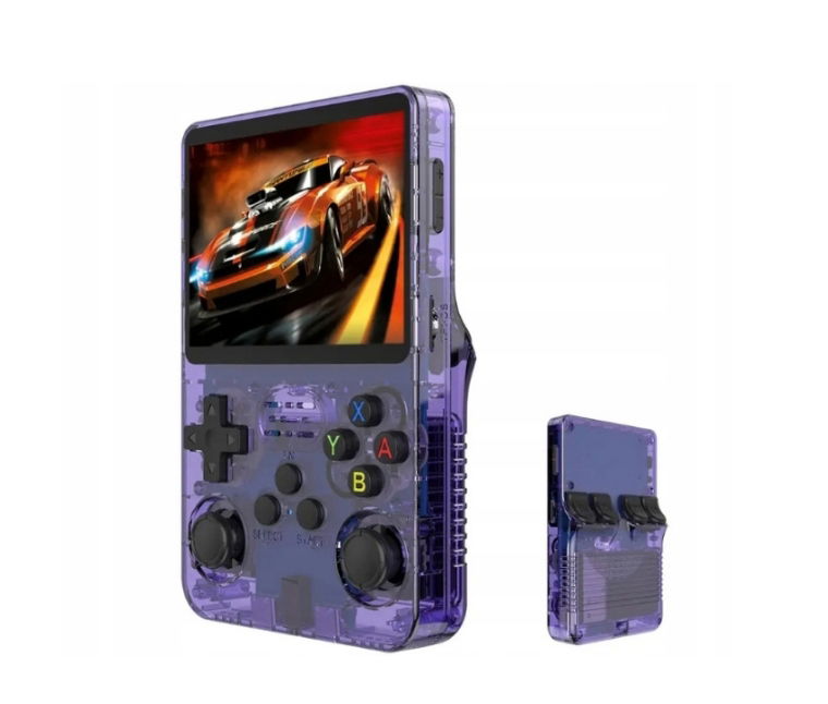 R36S Modrá Mini konzola 64 Gb – Retro Gaming vo vrecku!