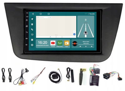Rádio 2 Din Seat Altea Toledo 2004-2015 Android Rds Wifi Usb 8/256GB Sim