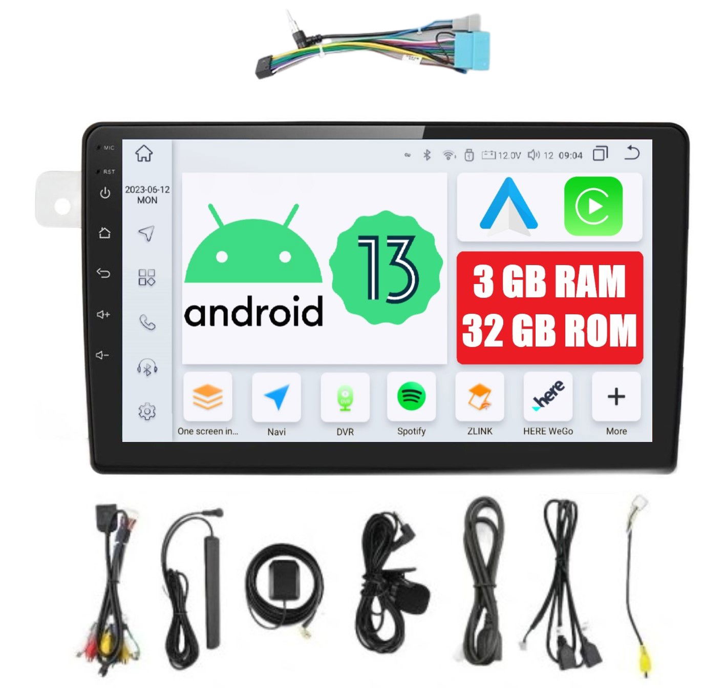 Rádio 2DIN Android Suzuki Grand Vitara 2 II 3/32 Gb Dsp Carplay Lte