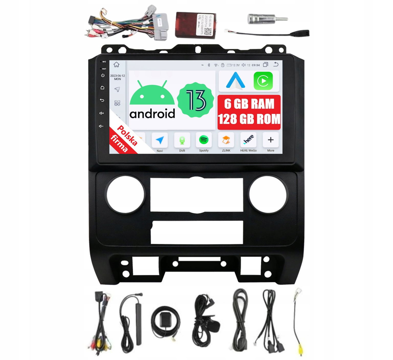 Rádio 2DIN Navigácia Android Ford Escape 2 II 6/128 Gb Dsp Carplay Lte