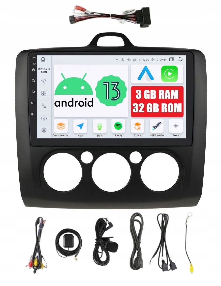 Rádio 2DIN Navigácia Android Ford Focus MK2 2 II 3/32 Gb Dsp Carplay