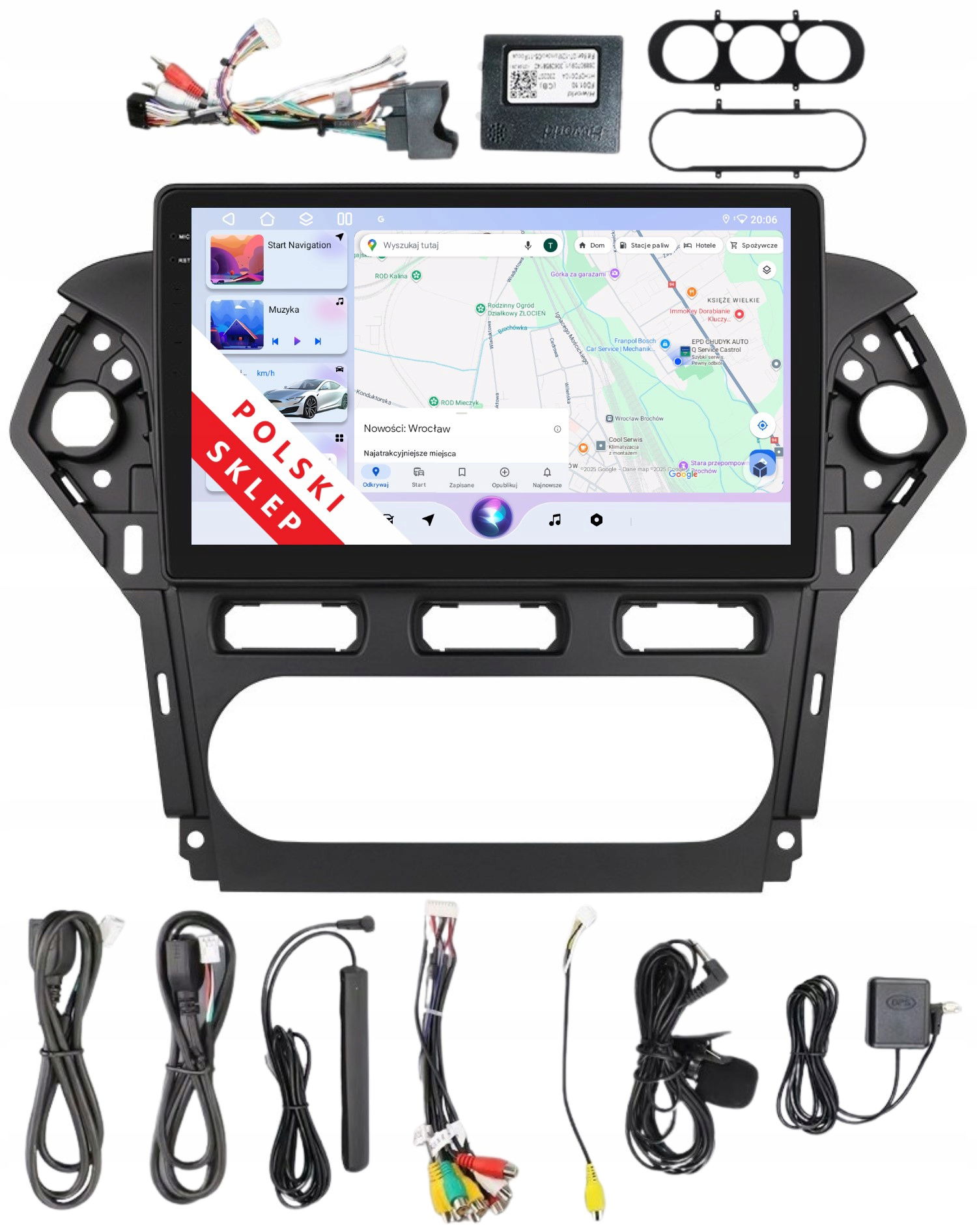 Rádio 2DIN Navigácia Android Ford Mondeo MK4 3/32 Gb Dsp Carplay Lte