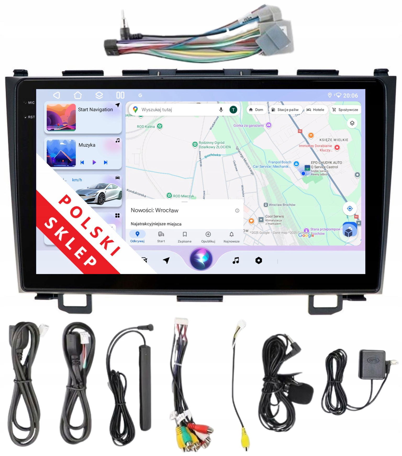 Rádio 2DIN Navigácia Android Honda Cr-v Crv 3 III 3/32 Gb Dsp Carplay S662