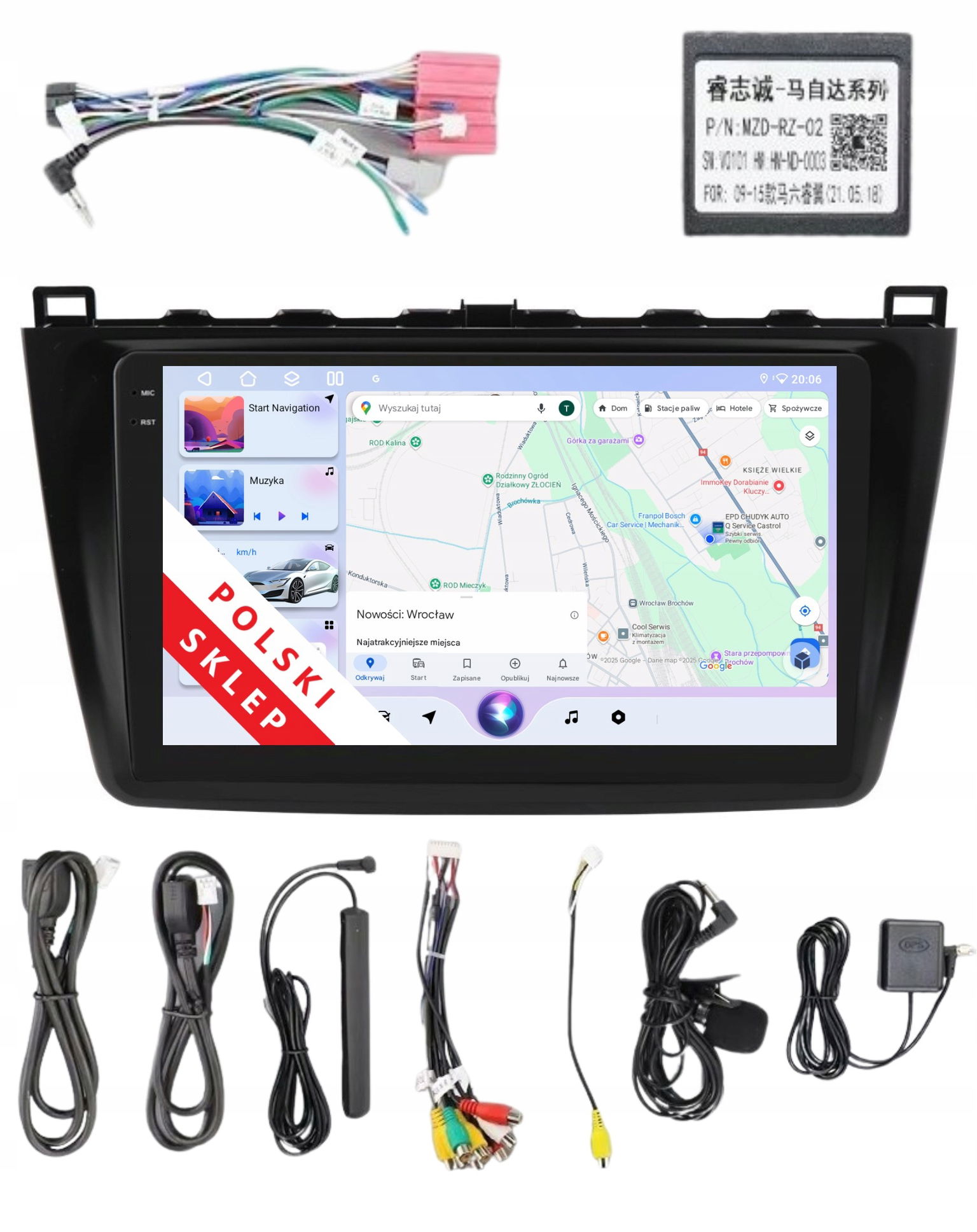 Rádio 2DIN Navigácia Android Mazda 6 II 2 Gh 6/128 Gb Dsp Carplay Lte