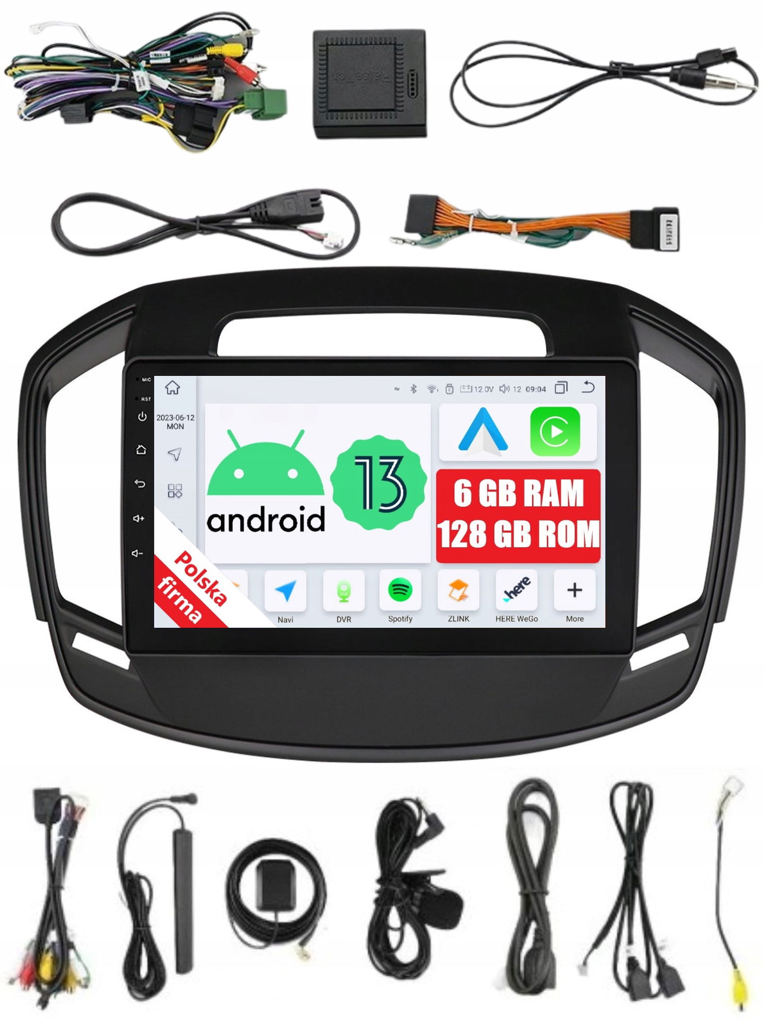 Rádio 2DIN Navigácia Android Opel Insignia A Dsp Carplay 6/128 Gb Lte