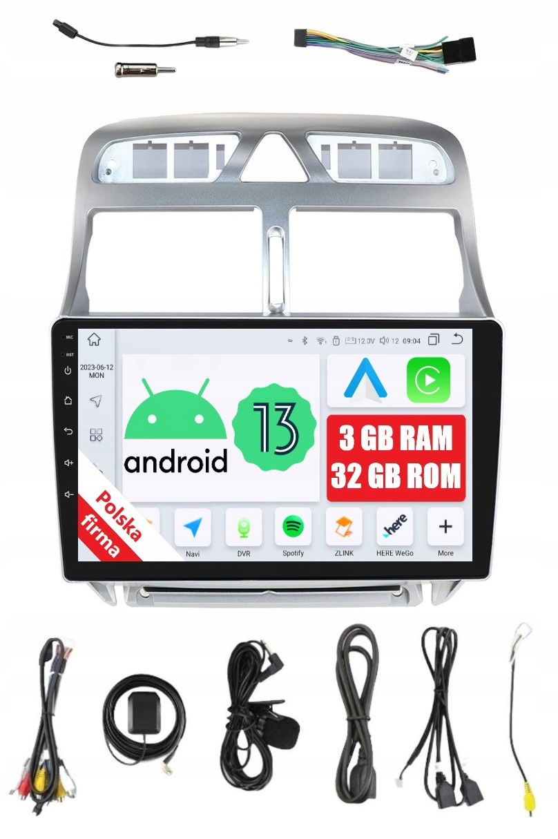 Rádio 2DIN Navigácia Android Peugeot 307 3/32 Gb Dsp Carplay