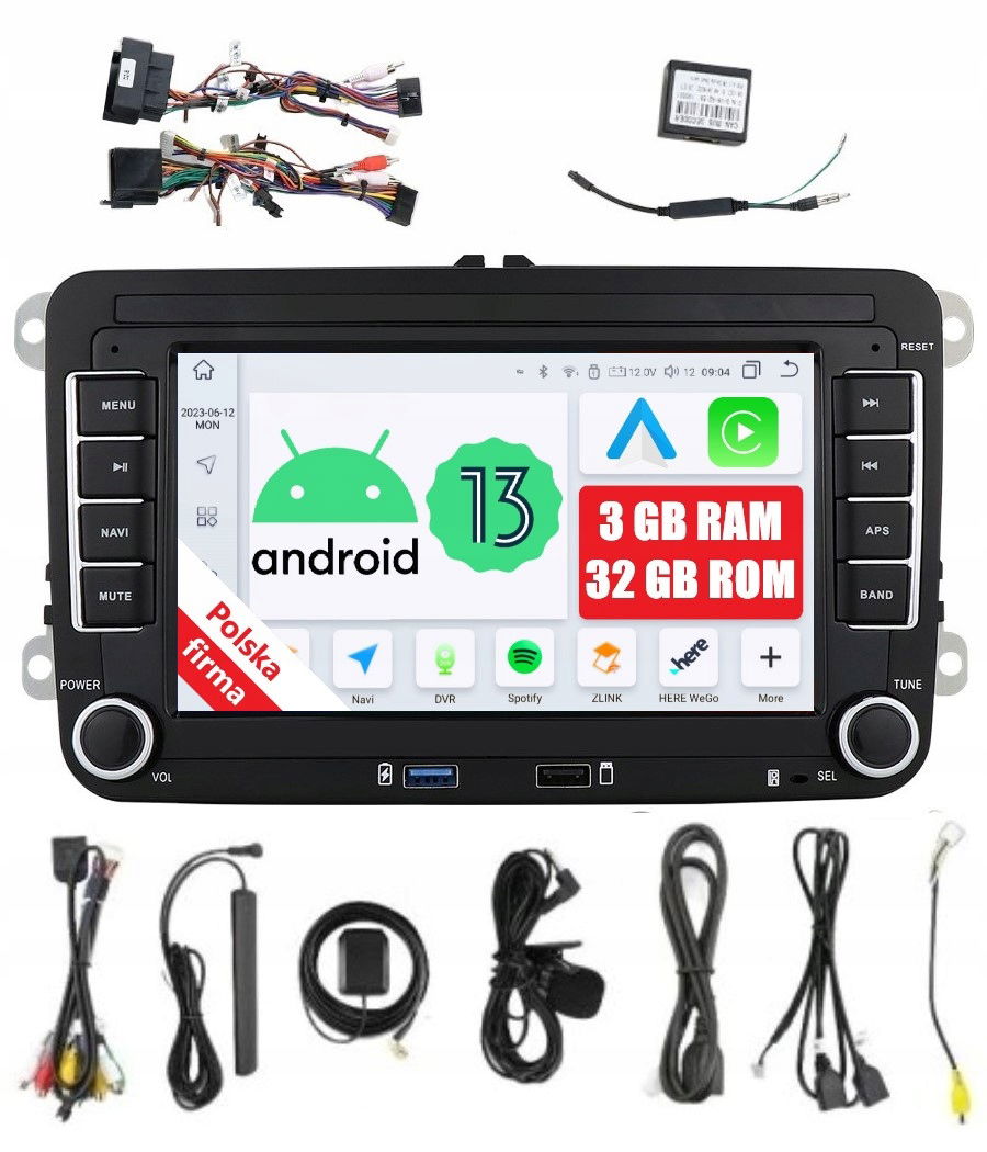 Rádio 2DIN Navigácia Android Seat Leon Alhambra 2 II 3/32GB Dsp Carplay Lte