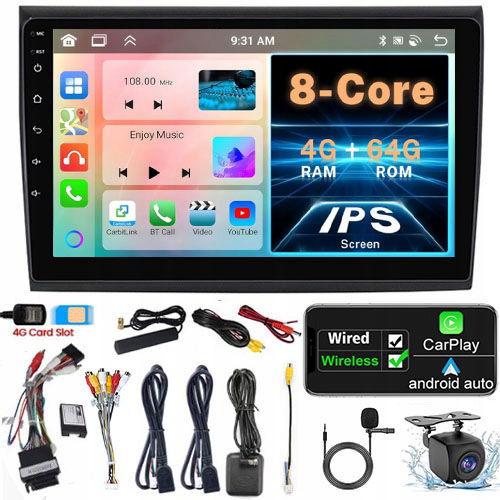 Radio Android 13 Navigácia Fiat Bravo 2007-2014 Carplay 4GB+64GB Sim 8-core