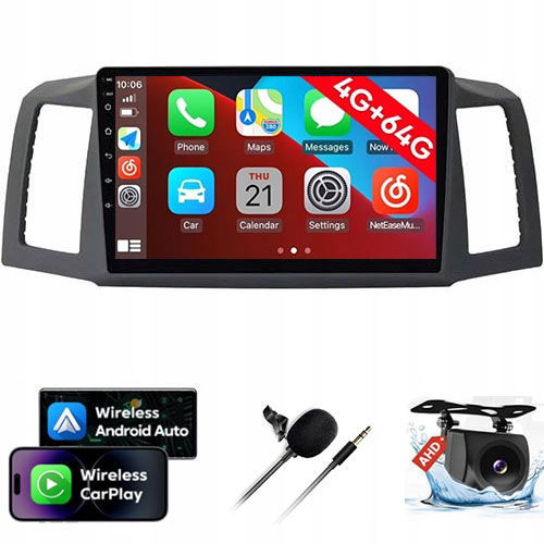 Rádio Android 13 Navigácia Jeep Grand Cherokee 2004-2007 Carplay 4GB+64GB