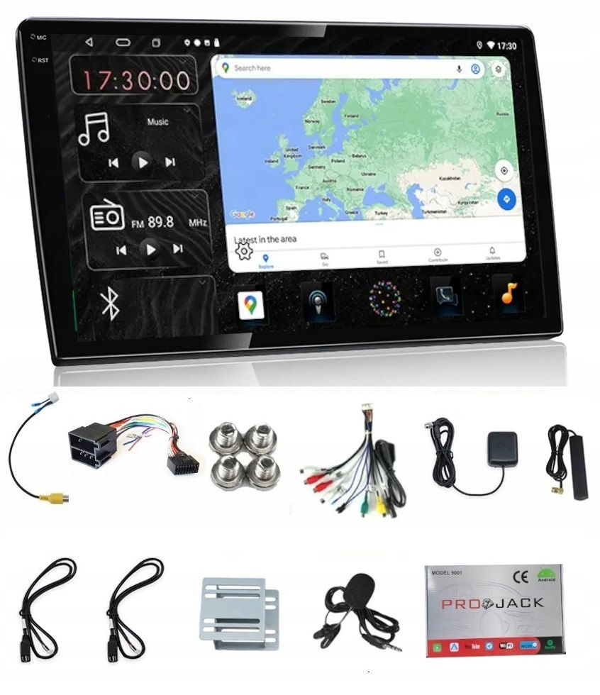 Rádio Android 2 Din Gps Wifi Carplay Bluetooth 4/64GB Modem Sim 9 Palcov Qled