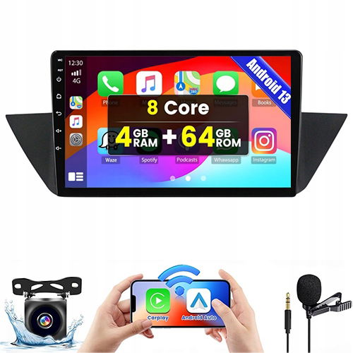 Rádio Android Bmw X1 E84 2009-2015 Sim Dsp Carplay 4GB 64GB Sim Dsp