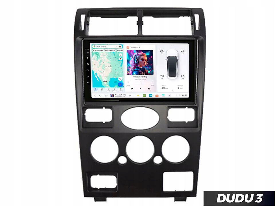 Rádio Android Dudu 3 pre Ford Mondeo Sedan 2000-03 4/64 CarPlay Bluetooth