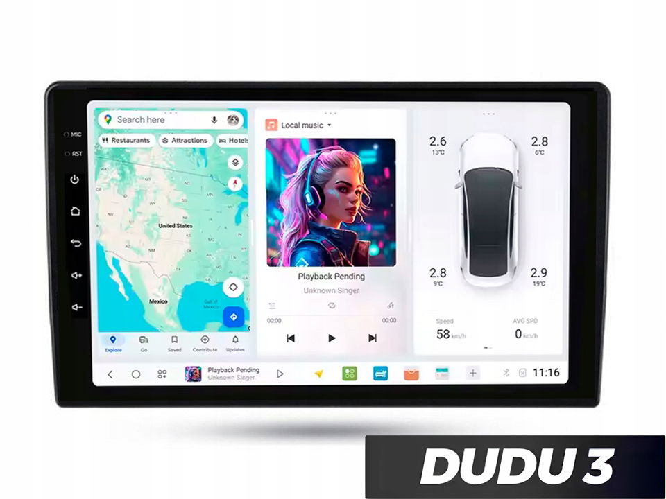 Rádio Android Dudu 3 pre Honda Vezel Hr-vxr-v 2014 4/64 CarPlay, Bluetooth
