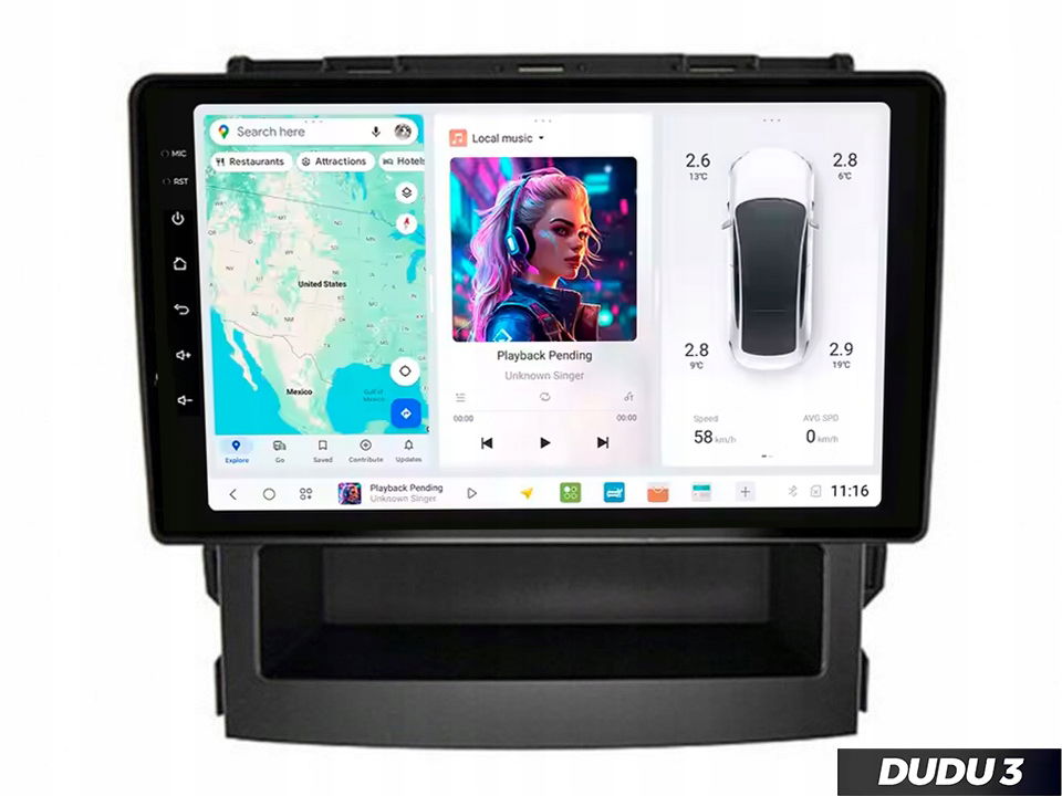 Rádio Android Dudu 3 pre Subaru Impreza 2017-2020 4/64 CarPlay, Bluetooth