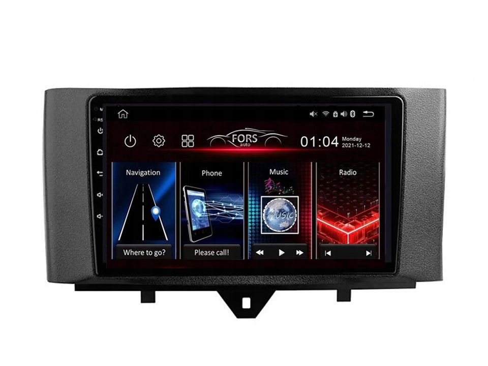 Rádio Android FS-Max4 Smart Fortwo 4/32 CarPlay Android Auto 8-jadrový