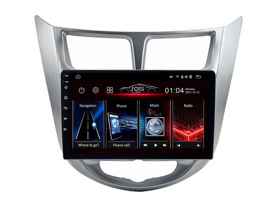 Rádio Android FS-Max4 Verna I25 Accent 4/32 CarPlay Android Auto 8-jadrový