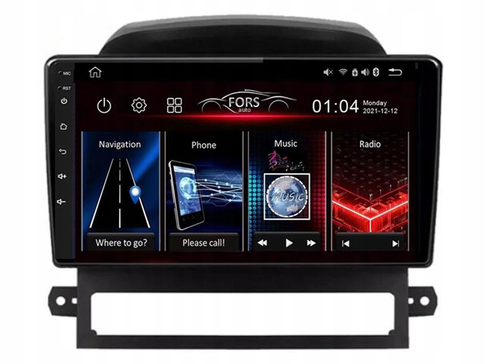 Rádio Android FS1-Lite Chevrolet Captiva 2009-2012