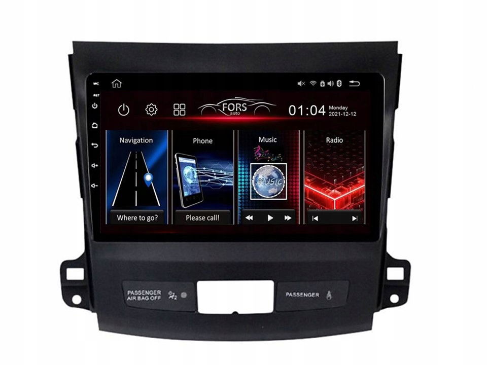 Rádio Android FS1-Lite Mitsubishi Outlander 2006-2012
