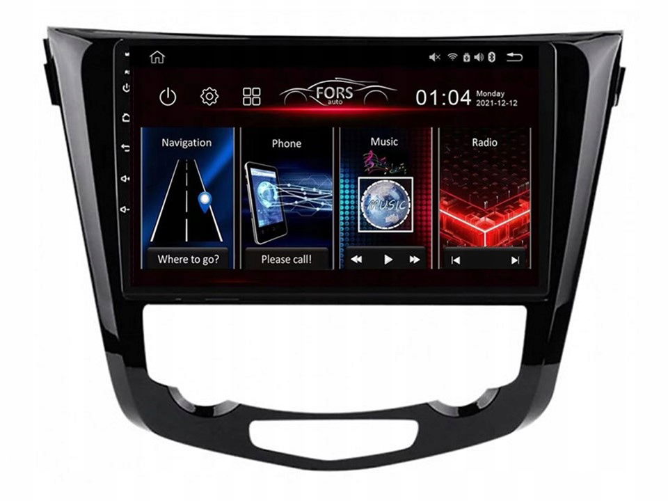 Rádio Android FS2-Pro X-trail Qashqai 2/32 CarPlay Android Auto 8-jadrový