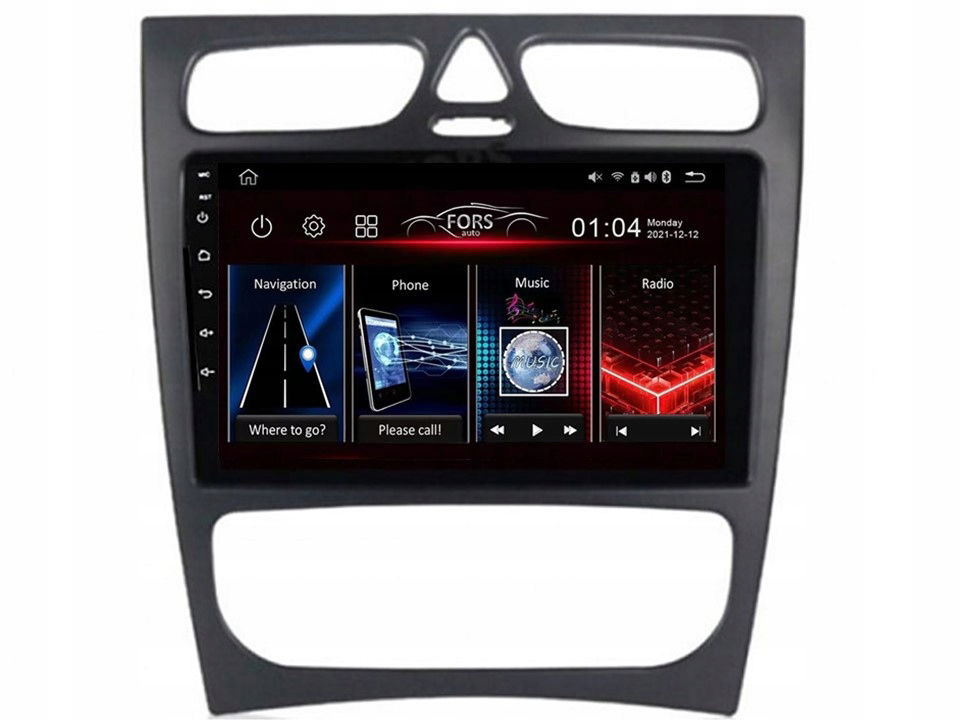 Rádio Android FS2-Ultra Benz W203 W209 čierne 2/32CarPlay Android Auto