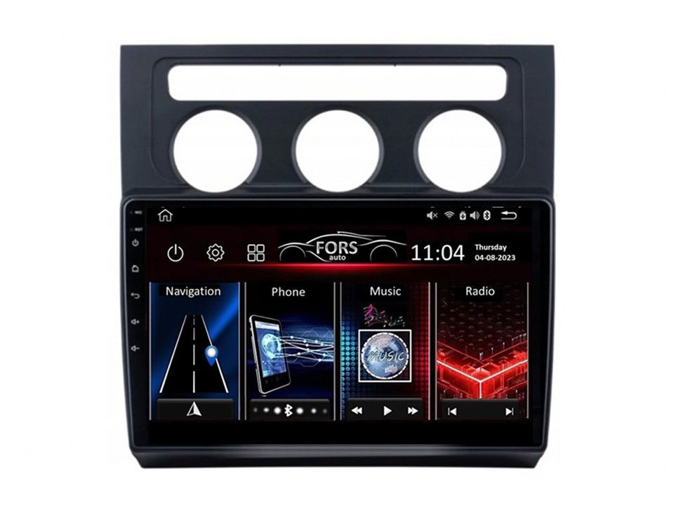 Rádio Android FS2-Ultra Touran Aac 2004-2008 2/32GB, CarPlay Android Auto