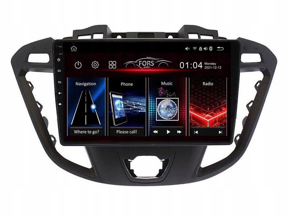 Rádio Android FS2-Ultra Transit Tourneo 2017 2/32 Gb, CarPlay Android Auto
