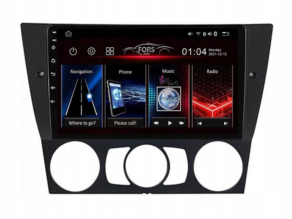 Rádio Android FS4-Max Bmw 3 2004-2012 4/32 Carplay AndroidAuto 2K Dsp