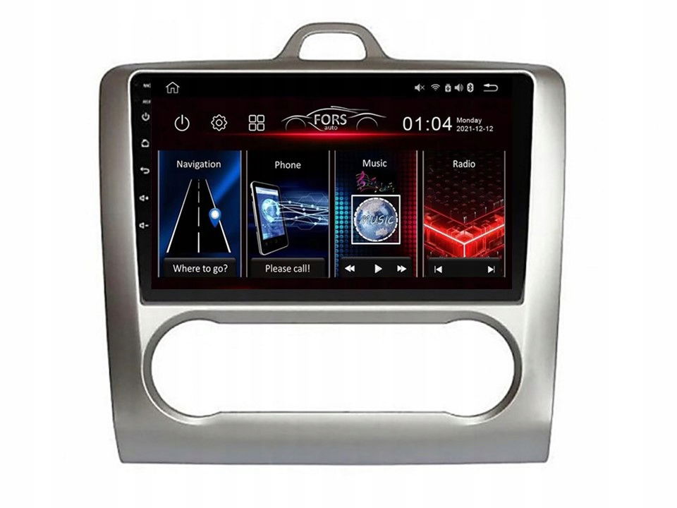 Rádio Android FS4-Max Ford Focus 2005-2011 4/32 Carplay AndroidAuto 2K Dsp