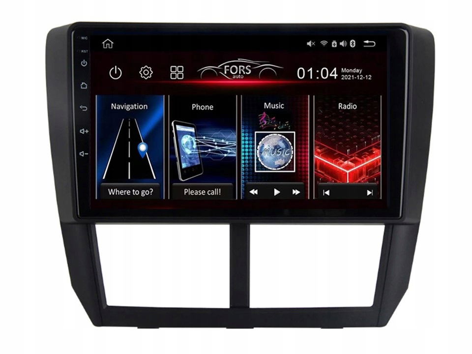 Rádio Android FS4-Max Forester 2008-2012 4/32 Carplay AndroidAuto 2K Dsp