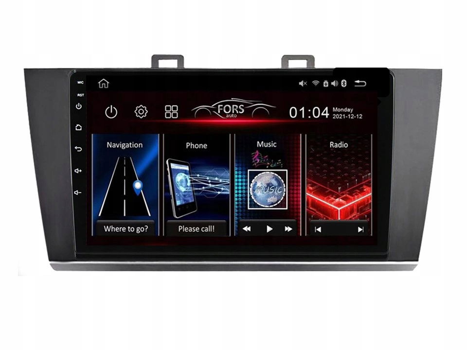 Rádio Android FS4-Max Legacy Outback 4/32 Carplay AndroidAuto 2K Dsp