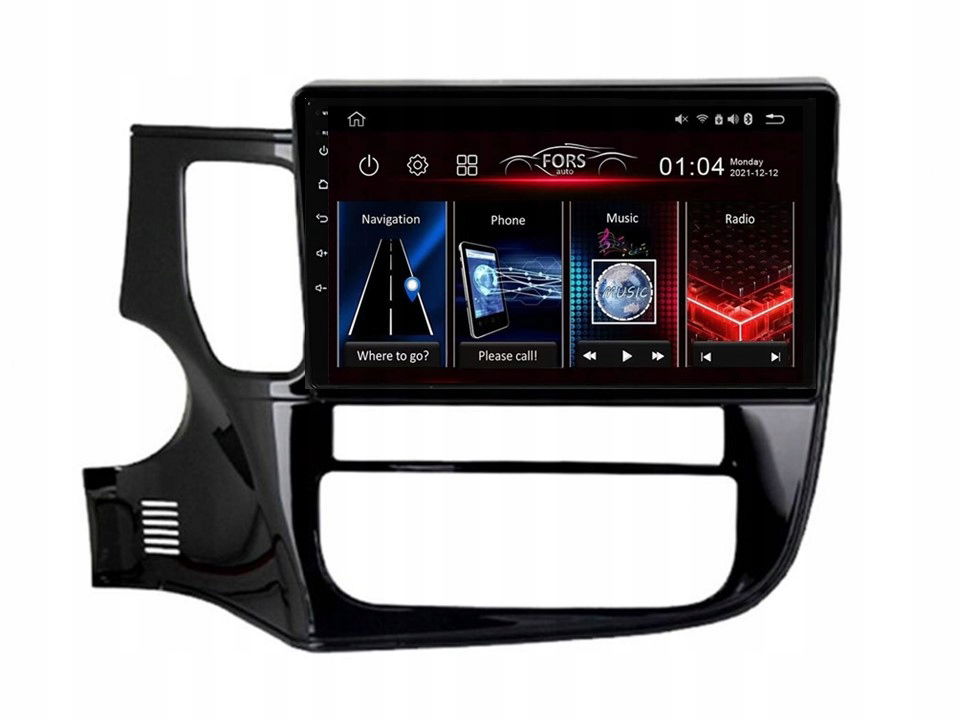 Rádio Android FS4-Max Outlander 2012-2018 4/32 Carplay AndroidAuto 2K Dsp