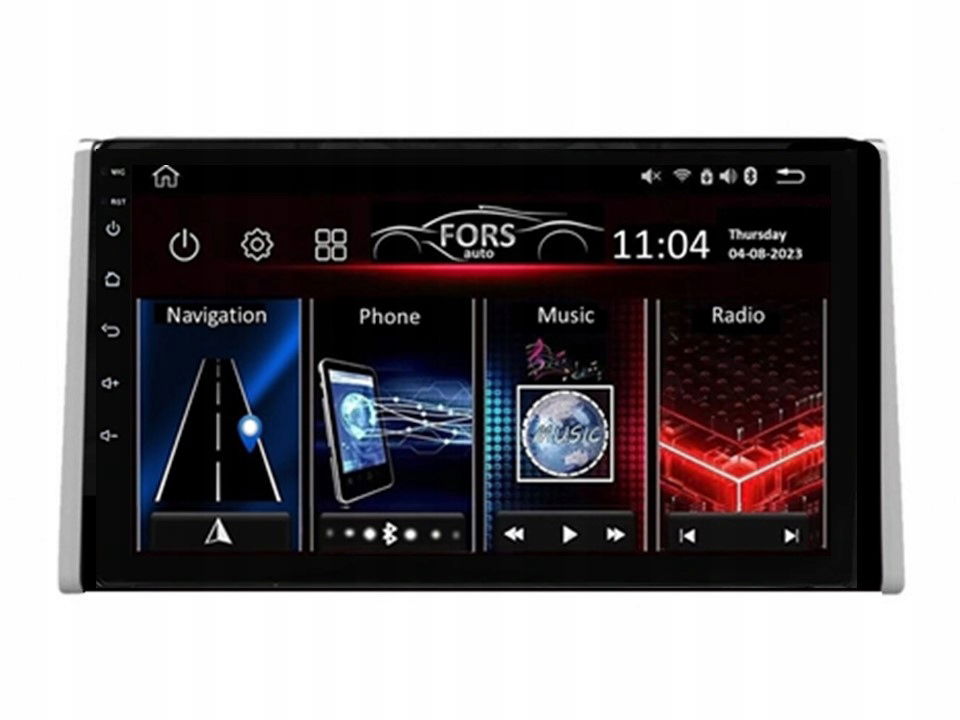 Rádio Android FS4-Max RAV4 2018-2022 4/32 Carplay AndroidAuto 2K Dsp