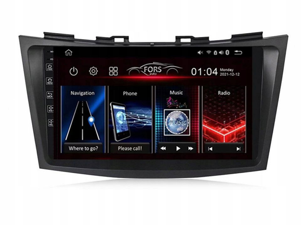 Rádio Android FS4-Max Swift 2011-2015 4/32 Carplay AndroidAuto 2K Dsp