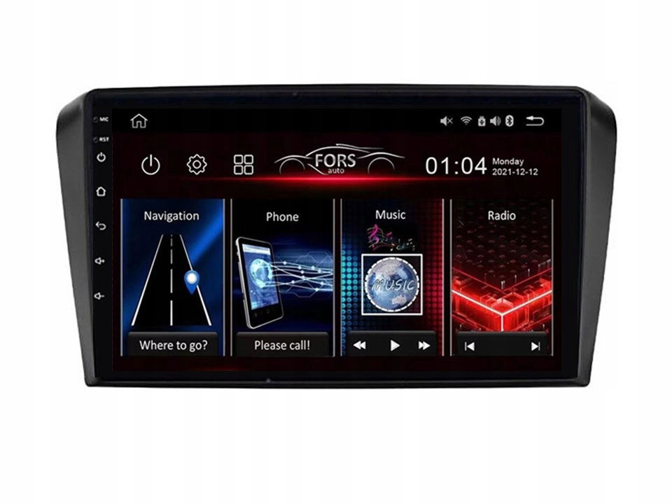 Rádio Android M150 Mazda 3 Axela 2004-2009