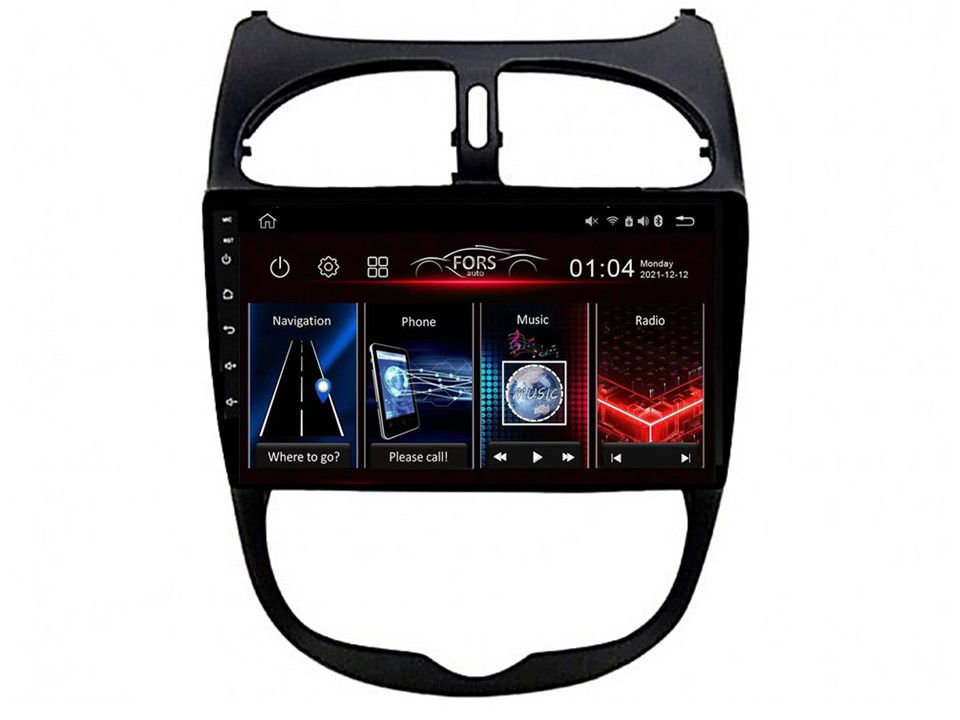 Rádio Android M150 Peugeot 206 2002-2010