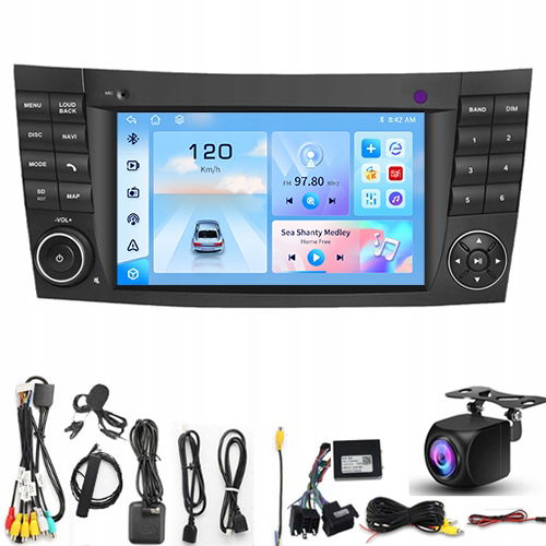 Radio Android Mercedes E W211 2002-2010 W463 W219 Cls 6GB/128GB Sim 8-core