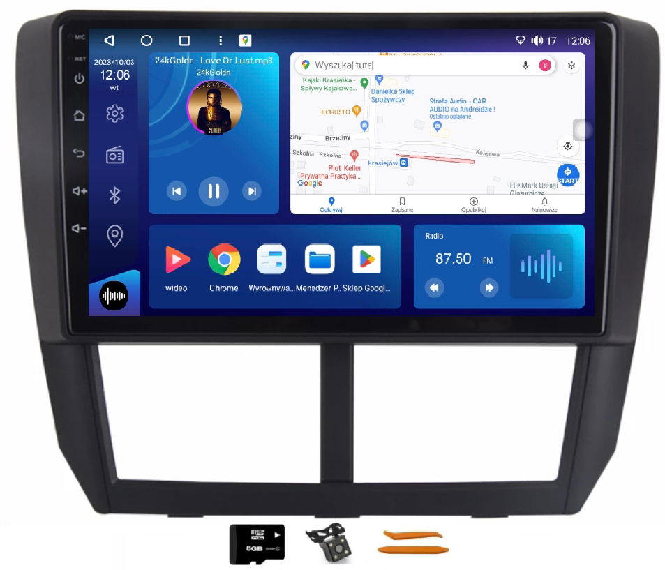 Rádio Android Navigácia Carplay Lte Gps Dsp Ips Subaru Forester 3 07-13
