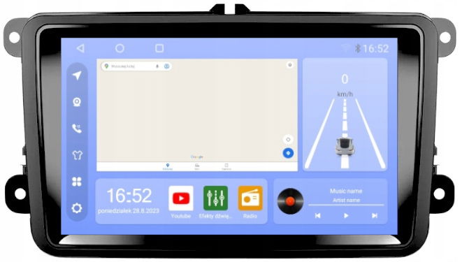 Rádio Android Seat Altea Alhambra Gps Bt Wifi Usb 8/256GB Modem Sim
