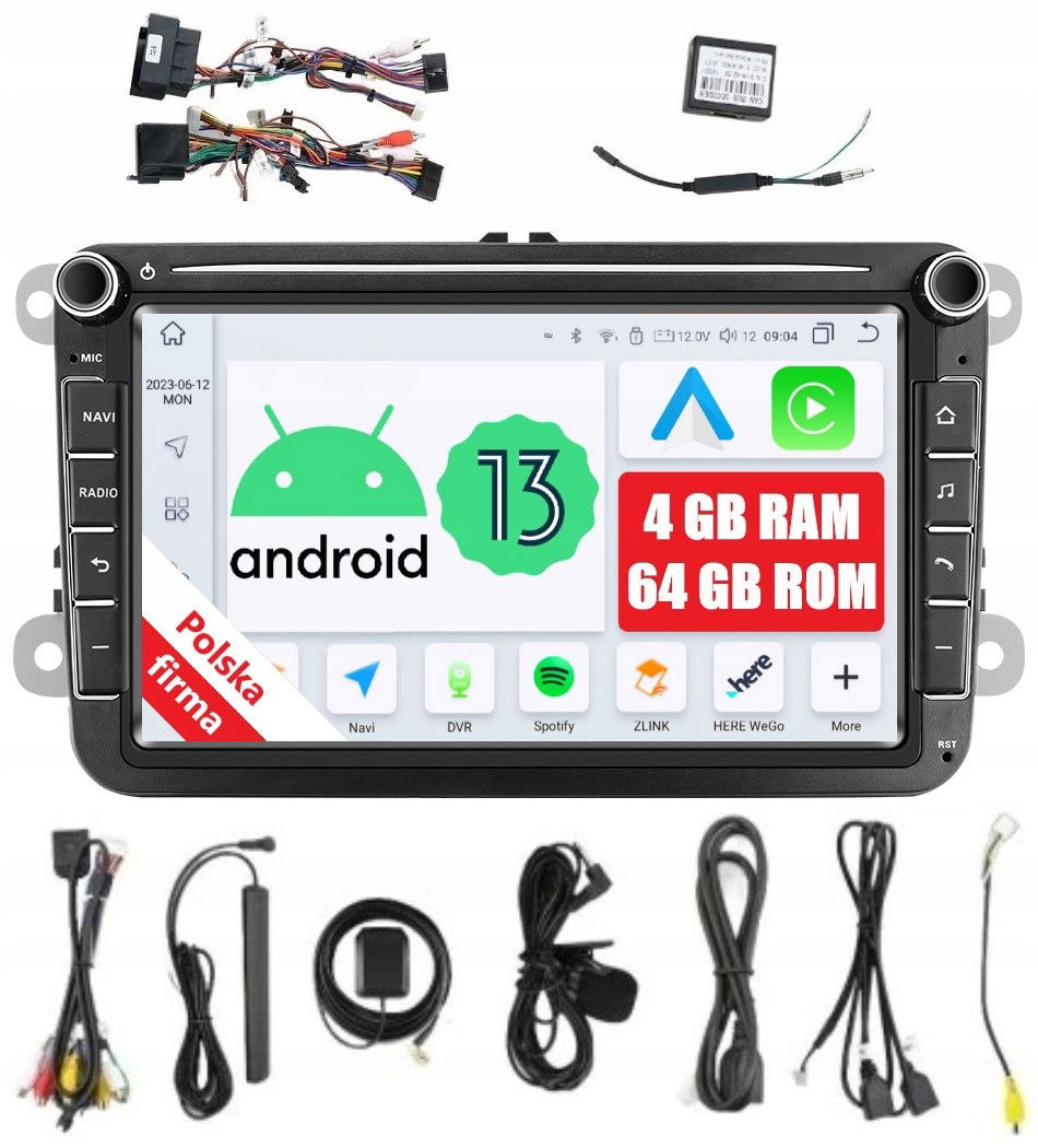 Rádio Android Skoda Rapid Roomster Seat Leon II Altea XL Toledo 3 Alhambra