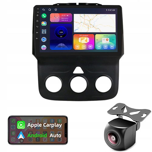 Rádio Bt Gps Android Dodge Ram 2012-2019 Wifi 4GB/64GB Modem Sim