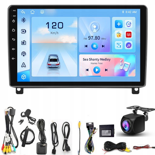 Radio Bt Gps Android Peugeot 407 2004-2011 Carplay 6GB/128GB Sim 8-core