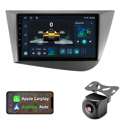 Rádio Bt Gps Android Seat Leon 2 2005-2012 Wifi 6GB/128GB Modem Sim