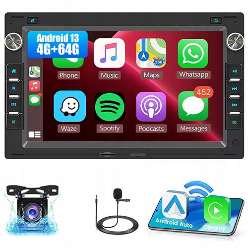 Rádio Gps Android 13 Vw Passat B5 Golf 4 Polo 4 Vw T5 Bora 4GB 64GB