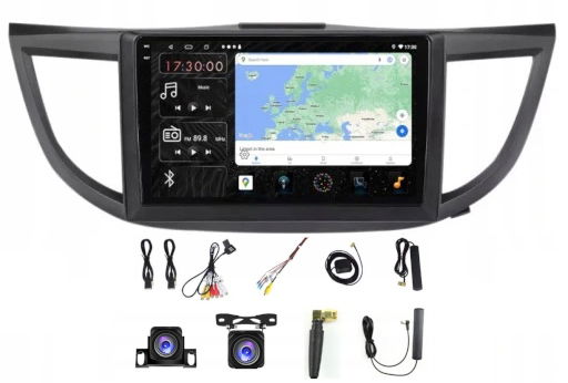 Rádio Gps Android Bt Honda Crv 2012-2018 Carplay Wifi Usb 128GB Modem Sim