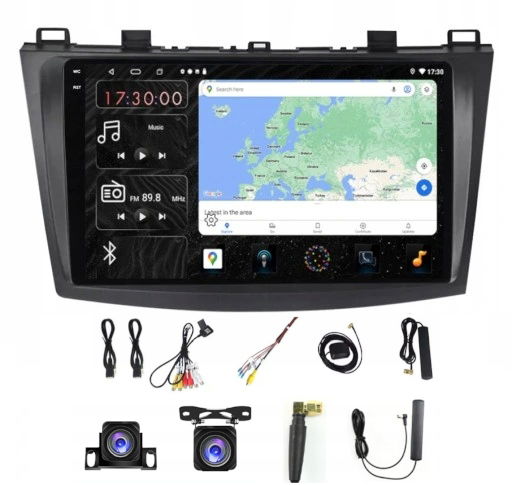 Rádio Gps Android Bt Mazda 3 2010-2013 Carplay Wifi Usb 128GB Modem Sim