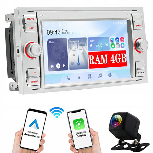 Rádio Gps Android Ford Kuga S-max C-max Focus Galaxy Mondeo WiFi 4GB+64GB