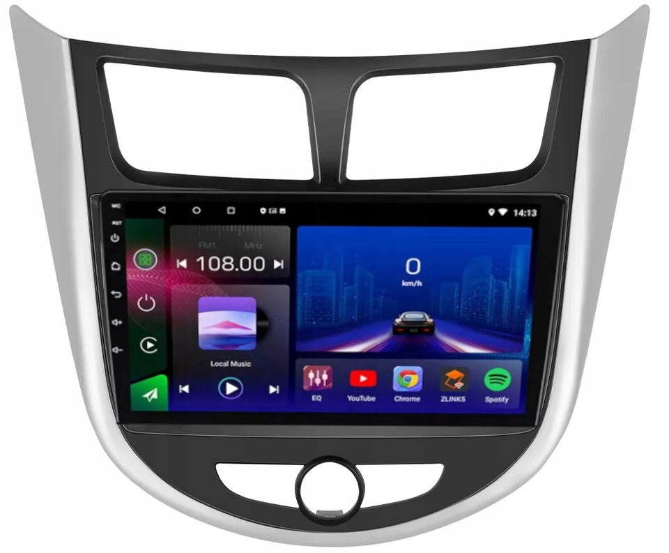Rádio Gps Android Hyundai Accent Solaris 2011-2016 Bt Carplay 2GB 64GB