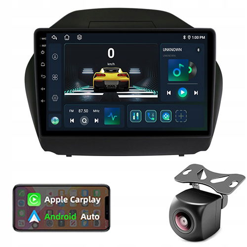 Rádio Gps Android Hyundai IX35 2009-2015 Carplay Wifi 6GB/128GB Modem Sim