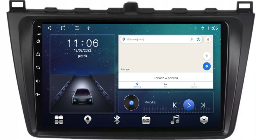 Rádio Gps Android Mazda 6 2008-2013 Usb 64 Gb Sim